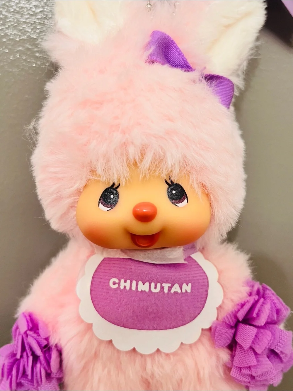 Sekiguchi Monchhichi Colors Series Light Purple Plush Doll Keychain (AUTHENTIC)